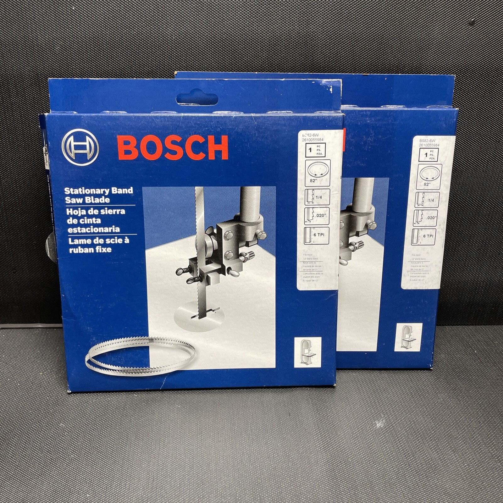 Lot of 2 Bosch Band Saw Blades BS82-6W 82