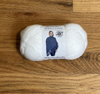 Loops & Threads Woolike Simili-Lane White #7 Super Fine 3.5 oz. 678 Yards Yarn