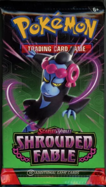 Pokemon Shrouded Fable Booster Pack - 10 Cards / Pack - Random Art - SEALED