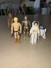 Vintage Kenner Star Wars Leia~Luke~Chewbacca~C3PO~R2D2