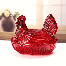 21.5/17CM Large Vintage Crystal Glass Storage Jar with Lid