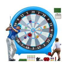 6FT Inflatable Dartboard, Giant Kick Darts Soccer Darts Golf Throw Darts wi...