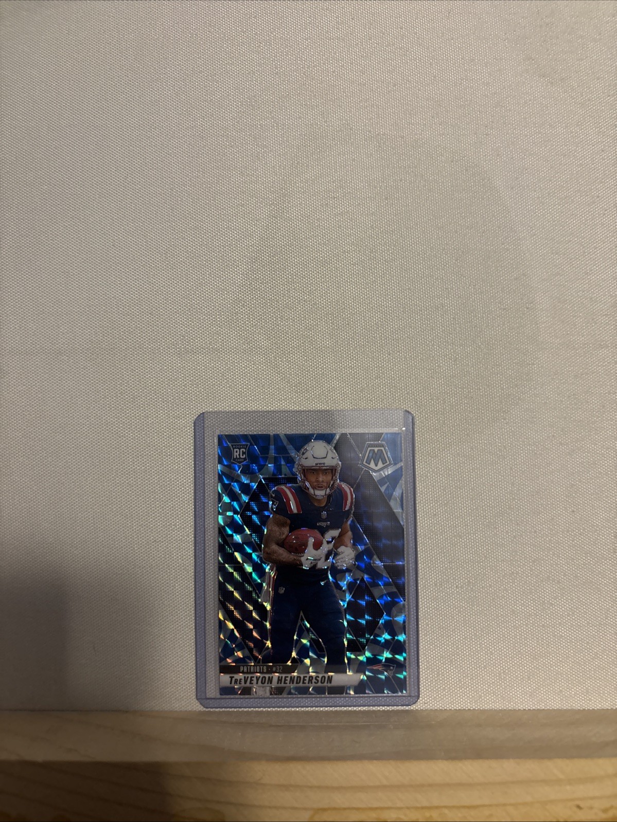 2025 Mosaic Treveyon Henderson #325 Mosaic Blue Reactive RC Patriots