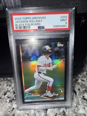 2024 Topps Archives - 1994 Topps Jackson Holliday #293 Black Foilboard (RC)