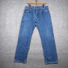 Vintage Levis 501xx Jeans Mens 36x34 Fits 33x31 Made in USA Button Fly 90s