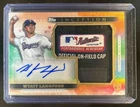 2024 Topps Inception Wyatt Langford Auto Jumbo Hat Patch RC Laundry Tag #4/5