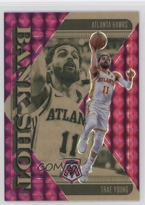 2024-25 Panini Mosaic Bank Shot Pink Mosaic Prizm 23/149 Trae Young #13 11ng