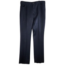 Vintage Wrangler 82682NV Regular Fit Pants Mens 40x36 Navy Blue Made in USA