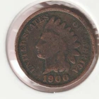 US Rare Old West 1900 Indian Head Penny Coin American Collection Shield Cent USA
