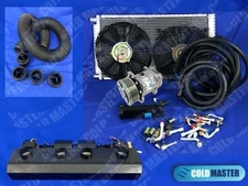 Coldmaster A/C Kit Universal Underdash Evaporator 223UP 12V & BL,PK-8 Serpentine
