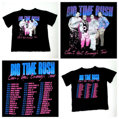 Can't get Enough Tour - Big Time Rush Full Size Men's Cotton 2-sided Tee TD598