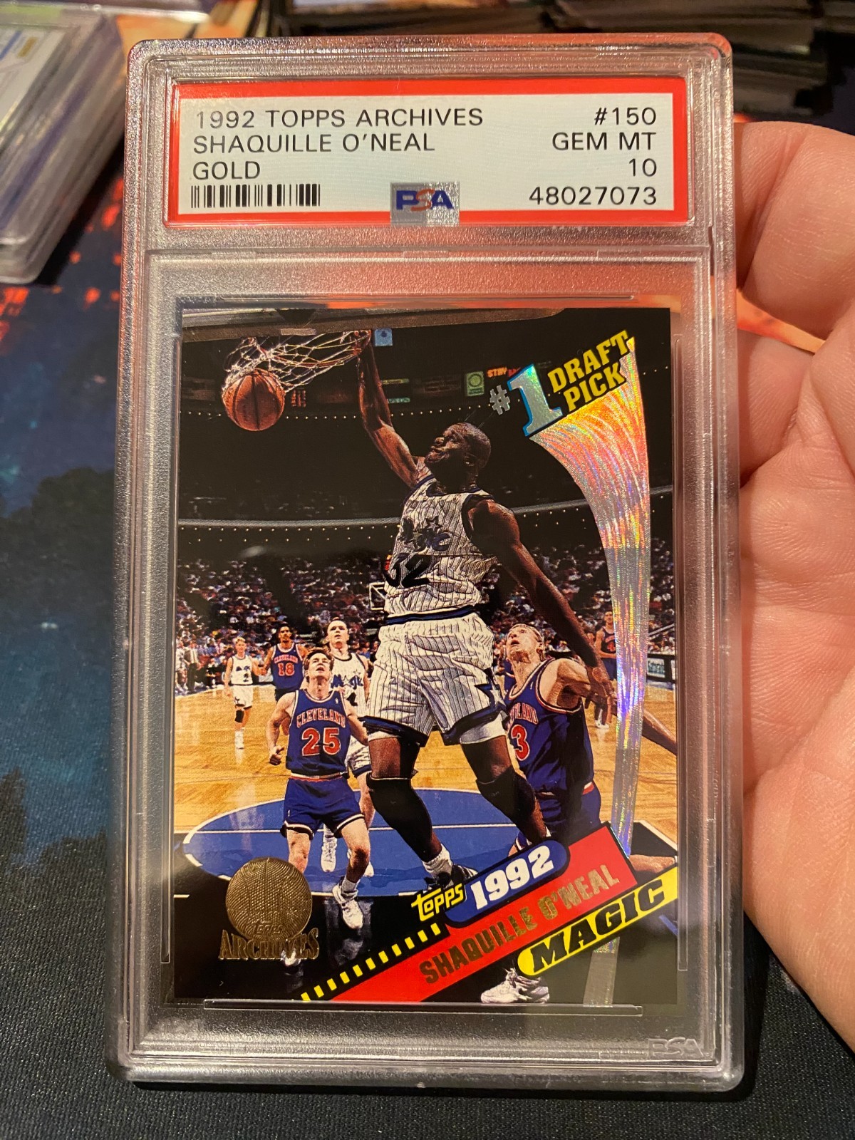 1992 Topps Archives Gold Shaquille Oneal PSA 10