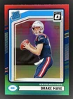 2024 Panini Donruss Drake Maye Rated Rookie Optic Preview Red & Green #379 (RC)