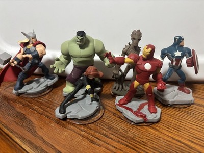 Lot Of 6 Figures Disney Infinity 2.0 Marvel Super Heroes Hulk Thor Iron Man