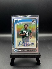 2024 Panini Optic Silver Rated Rookie Jets  #330 Olumuyiwa Fashanu Autograph