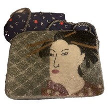 Vintage GENIE Beaded GEISHA Shoulder Bag