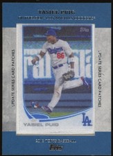 2013 Topps Update Yasiel Puig RC Topps Rookie Card Patch Card #TRCP-15. rookie card picture