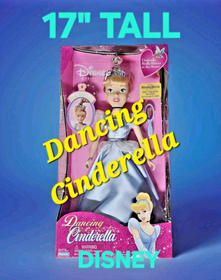 Disney Princess 17” Dancing Cinderella Doll 2003 Playmates Music