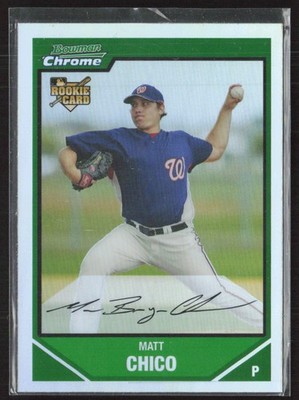 2007 Bowman Draft Picks & Prospects #BDP2 Matt Chico Chrome Refractors (B2)