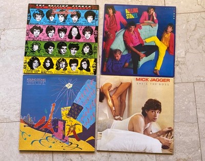 4 LP Rolling Stones, Mick Jagger, Some Girls, Dirty Work, Still Life,  Vinyl