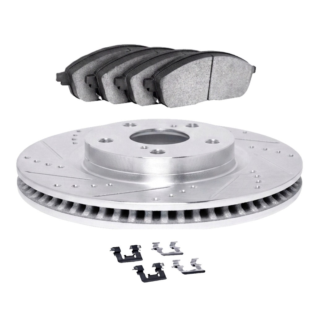 For Mercedes-Benz SLR McLaren 2005 Rotor Set | Front | Cast Iron | Silver Vented
