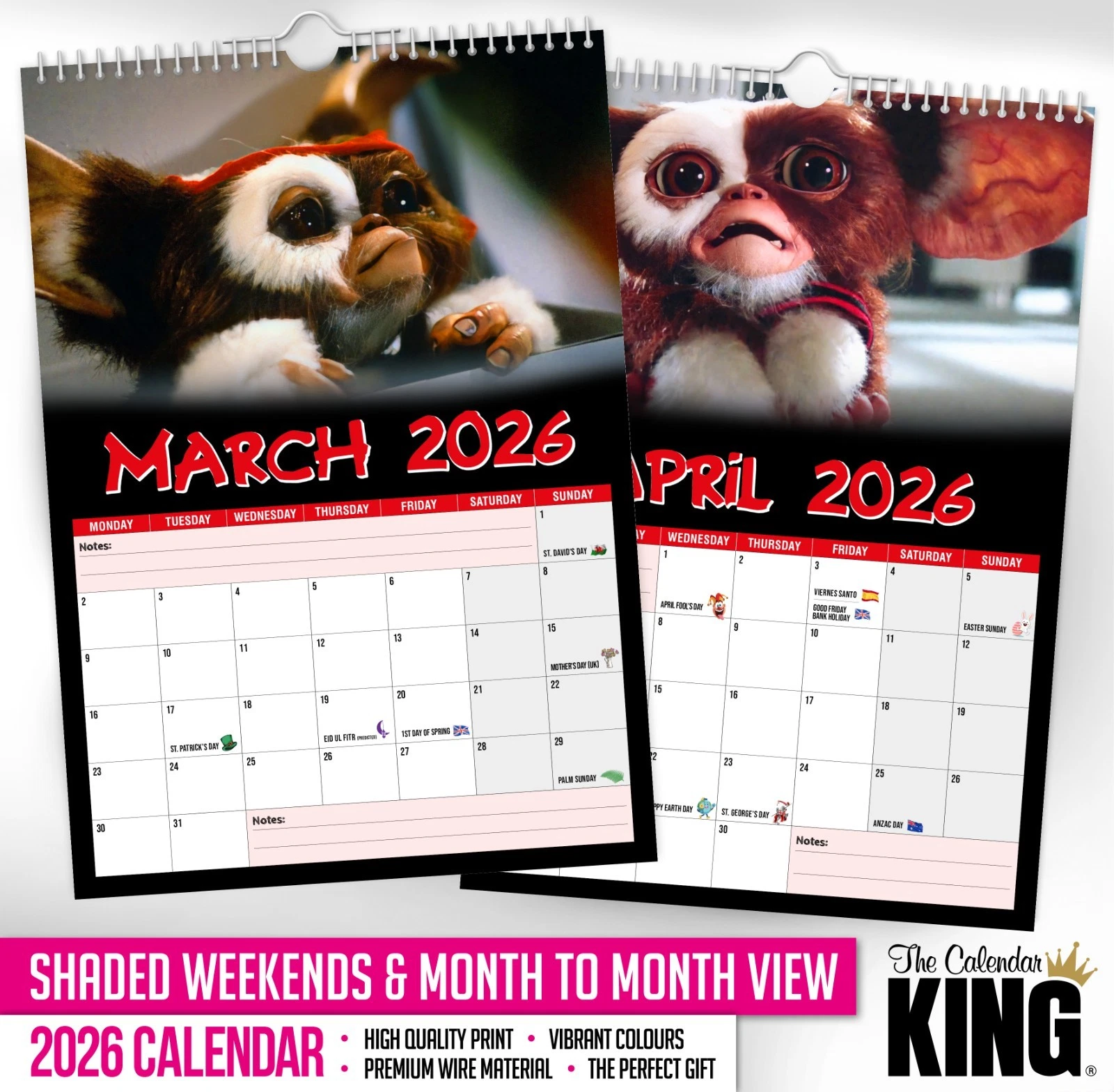 2026 Calendar - Gizmo - Funny - Quirky - Christmas - Birthday