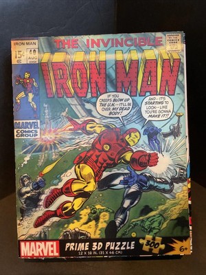 Marvel Comics Invincible Iron Man 3D 300pc Puzzle 12x18 