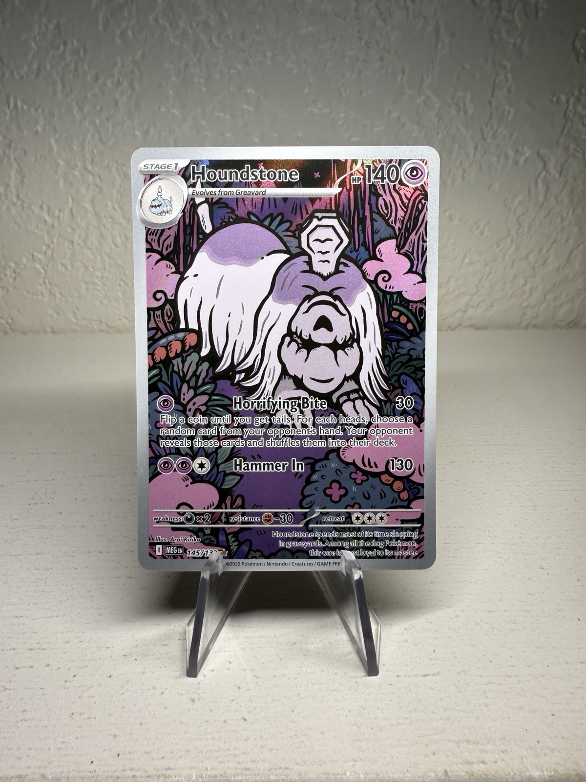 Houndstone - Illustration Rare ME01: Mega Evolution 145/132 NM