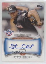 2014 Topps Opening Day Auto Steve Cishek #ODA-SC Auto 0v1