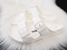 Birkenstock Arizona EVA Kids Sandals White Slip-On Size 33 EU 2 US Waterproof