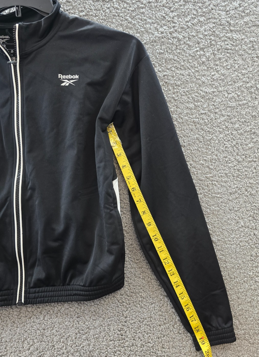 Reebok Identity Back Vector Tricot Track Jacket Women's XS Black
