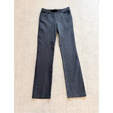 Quince Black Stretch Ponte Straight Leg Pants Size Small Work Trouser