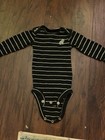 Just One You Newborn Black Striped Baby Clothes — photo 1