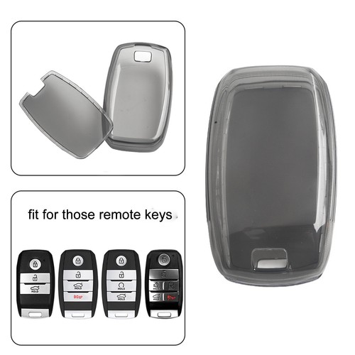 Transparent Black Key Case for Kia For Optima For Sorento Easy Installation