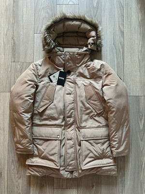 Boss Dadico Parka - Herren UK Small (46) - Beige 500£+ UVP!
