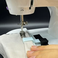 Sturdy Smooth Compact Sewing Machine Hemming Presser Foot Tool with Hemming Tape