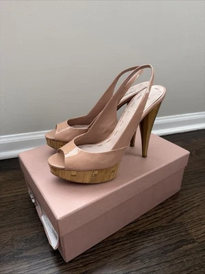 Miu Miu Peep Toe Heels Slingback for sale | eBay