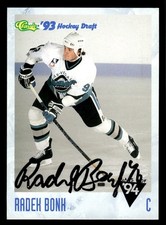 1993 Classic '93 Hockey Draft #98 Radeh Bonh Signed Autograph (no COA)