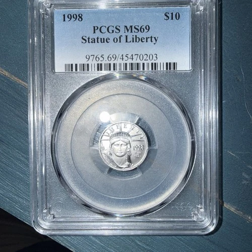 1998 American Platinum Eagle — photo from the most recent tracked eBay sale