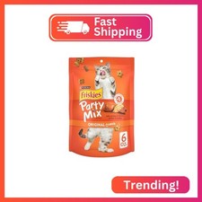 Purina Friskies Cat Treats, Party Mix Original Crunch - Pack of 6 6 oz. Pouche