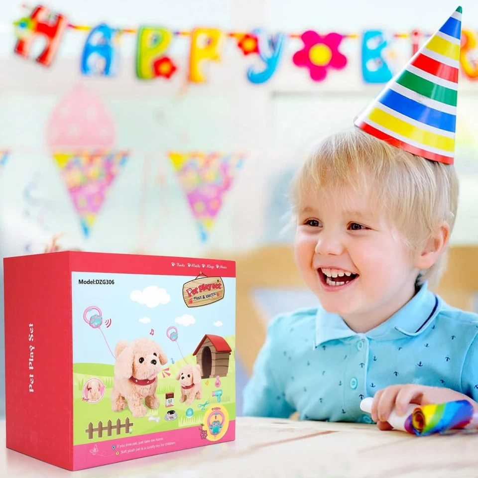 Koonie Talking Plush Golden Retriever Toy Repeats What You Say, Barks and Walks - Image 4 of 4