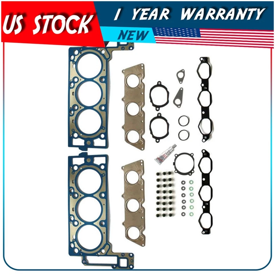 Juego de juntas de culata de motor para 06-11 Mercedes-Benz ML350 R350 C350 3,5 L Foto 4 de 4