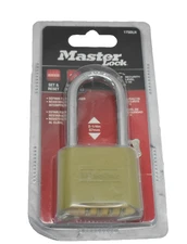 Master Lock Brass Combination Lock Gate Lock for Outdoor Fence or Shed 175DLH