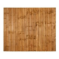 6x6ft Brown Closeboard Fence Panel - Min Order Of 5 Panels - Check Delivery Area
