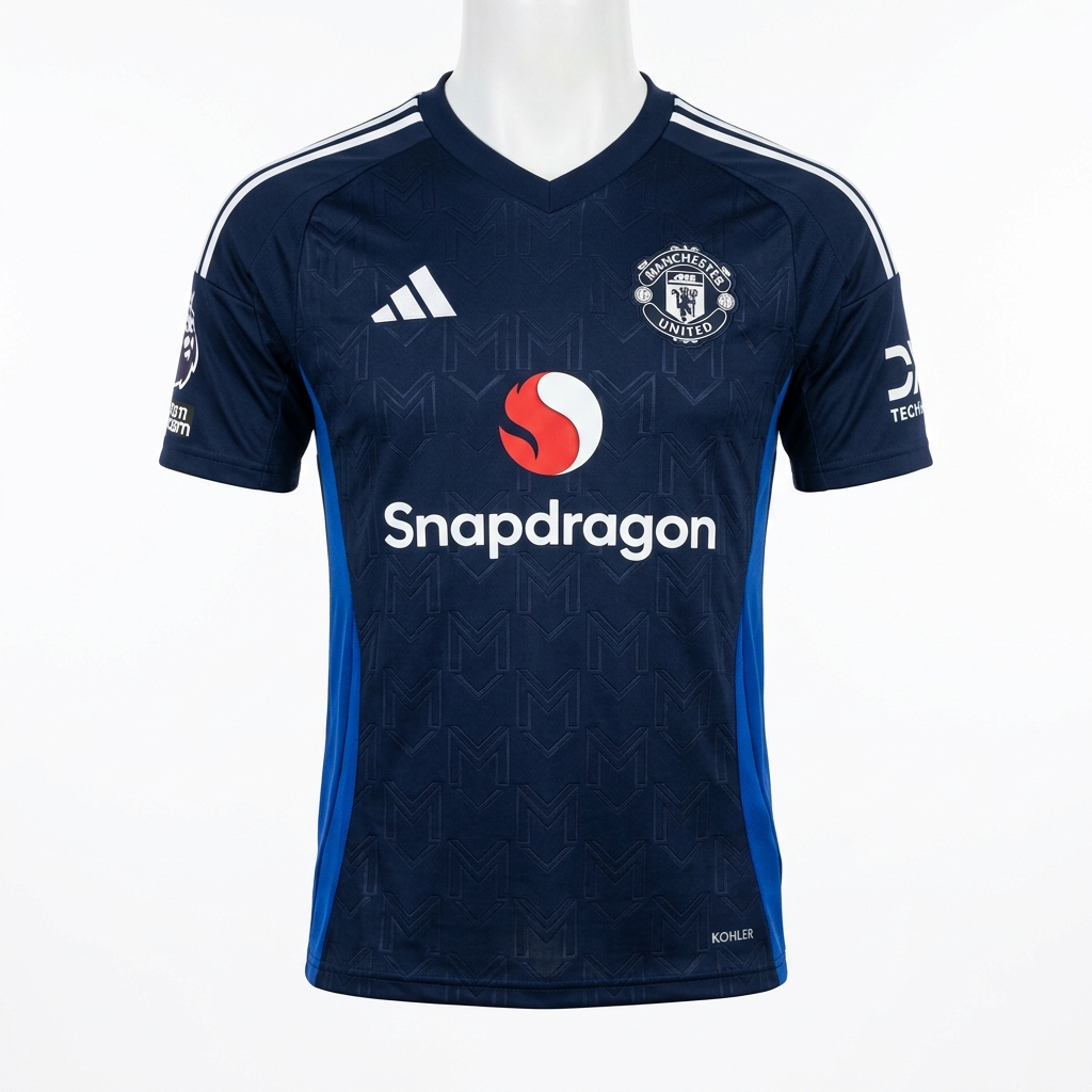 Size M adidas Manchester United 24/25 Away Authentic Jersey IU1391