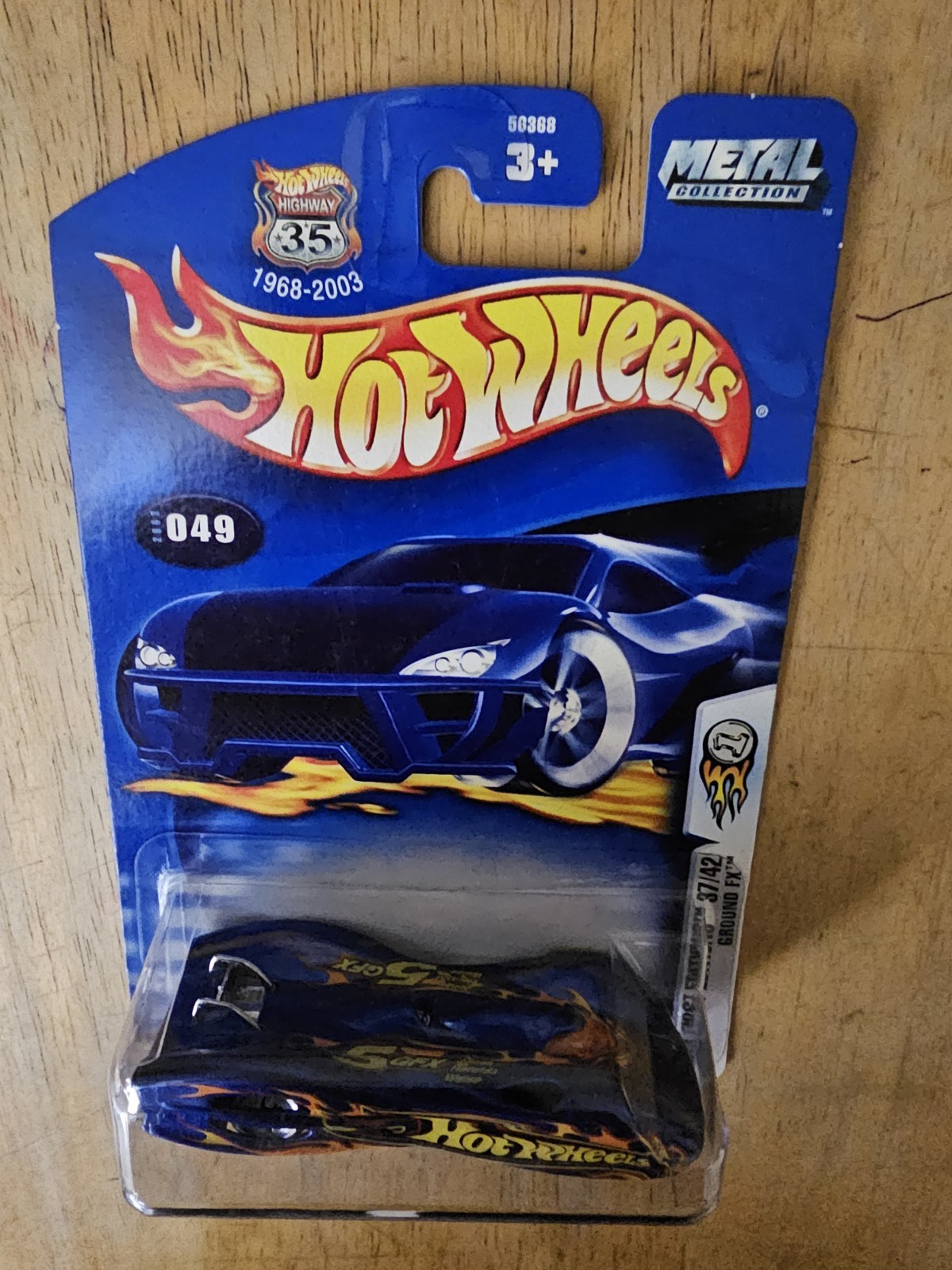 Hot Wheels Ground FX, Blue; 2003 First Editions Series 37/42 Collector No. 049