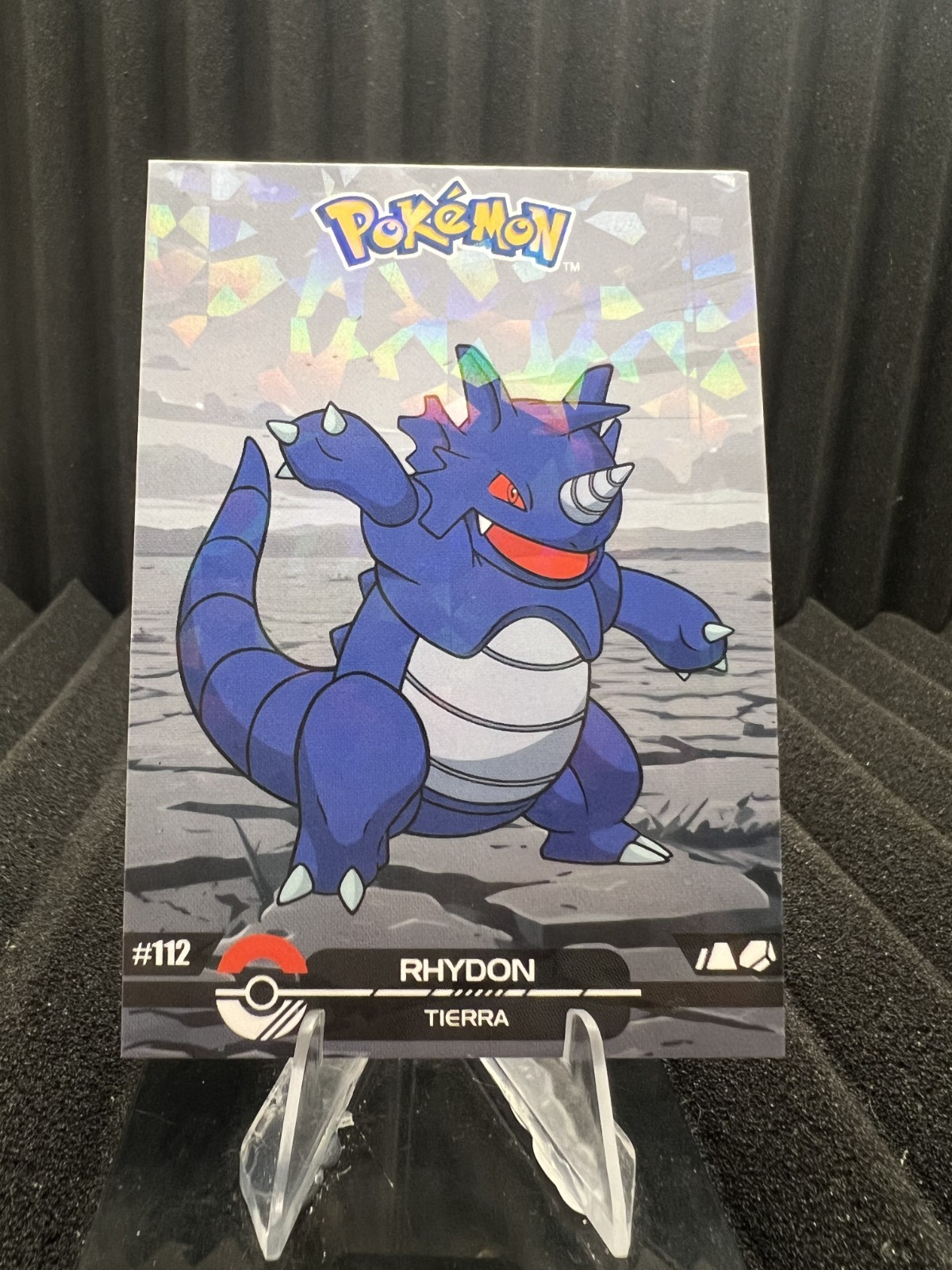 Rhydon #112 - Cracked Ice Holo - Crystal Dark Black 2025 - Pokemon Card