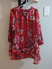 Dolce & Gabbana Red Floral Toddler Dress Size 5T