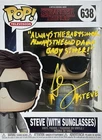 🔥Funko Pop! Stranger Things: Steve W/Sunglasses #648 Signed Joe Keery W/COA!🔥