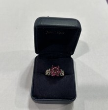 Sterling silver purple stone ring size 7.75